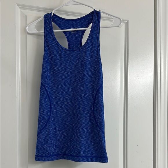 Zella Blue Fitted Tank Top - Picture 1 of 2